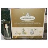 Large Collection of Snowbabies Figurines with Boxes and Waterglobe