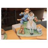 Set of 4 Norman Rockwell Inspirations in Porcelain Four Ages of Love Figurines with Boxes
