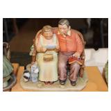 Set of 4 Norman Rockwell Inspirations in Porcelain Four Ages of Love Figurines with Boxes