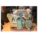 Set of 4 Norman Rockwell Inspirations in Porcelain Four Ages of Love Figurines with Boxes