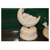 Department 56 Snowbabies Figurine Collection with Display Sled and Lamp