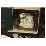 Collection of Snowbabies Figurines and Ornaments with Boxes Come Fly with Me