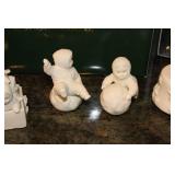Collection of Snowbabies Figurines with Original Boxes Includes Includes Mush and What Shall We do Today?