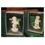Collection of Department 56 Snowbabies Figurines and Snow Globes Includes Frosty Frolic Friends, Joy to the World, Skate with Me, Now I lay me Down to Sleep,  Are you on My list? Frosty Pines and more