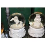 Collection of Department 56 Snowbabies Figurines and Snow Globes Includes Frosty Frolic Friends, Joy to the World, Skate with Me, Now I lay me Down to Sleep,  Are you on My list? Frosty Pines and more