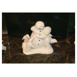 Lot of Department 56 Snowbabies Figurines with Candlelight Trees and Boxes