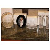 Collection of Crystal Home Decor by Mikasa and Block