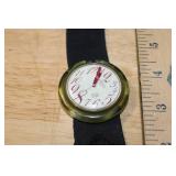 Pop Swatch Analog Wristwatch with Black Fabric Band