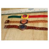 Set of 3 Swatch Skin Print Watches Assorted Designs