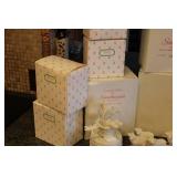 Large Lot of Snowbunnies Figurines with Accessories and Decor