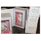 Springtime Stories Snowbunnies Figurine Collection with Boxes and Snow Globes