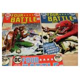 Set of 5 DC Four Star Battle Tales Comic Books, 1970s #1-5