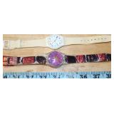 Swatch Be Mine GK291 and Tutti Frutti GW109 Quartz Wristwatch Pair