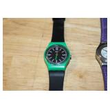 Set of 3 Swatch Wristwatches - Lady Carlisle LG103, LX109 Malpensa, Pink LR115