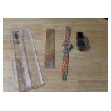 Swatch Watch Pair: Lots of Dots GZ113 and Flake GK165/166 with Sleeves