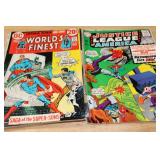Collection of Vintage DC Batman and Justice League Comic Books