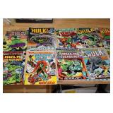 Collection of 10 Marvel Comics Including Incredible Hulk and Sub-Mariner