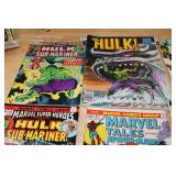 Collection of 10 Marvel Comics Including Incredible Hulk and Sub-Mariner
