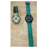 Set of 2 Swatch Watches - Jade Flex GG171 and Touch Down GB409