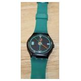 Set of 2 Swatch Watches - Jade Flex GG171 and Touch Down GB409