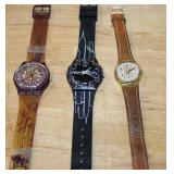 Set of 3 Swatch Watches: GV108 Quasimodo, G7209 Lines in the Sky NYC, GK196 Haselnuss