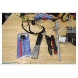 Tool Collection, Locks, Tape Meausures LED Precision Knife Set Vintage Volkswagen Hubcap & more