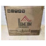 HOMCOM Mop Bucket with Wringer on Wheels for Floor Cleaning, 27.5 Quart Down Press Wringer with Handle and Mop, Yellow