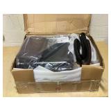 Vinsetto 7-Point Vibrating Massage Office Chair High Back Massaging Office Desk Chair with Lumbar Support, Footrest, Brown (Maybe Missing Hardware. Attempted To Assemble)