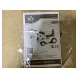 HOMCOM 2 in 1 Ride On Toy Digger Digger Tractor Pulling Cart Pretend Play Construction Truck