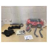 Aosom 2 In 1 Push Cars for Toddlers Kid Ride on Push Car Stroller Sliding Car with Horn Music Light Function Secure Bar Ride on Toy for Boy Girl 1-3 Years Old Red