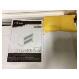 Vinsetto Lockable Filing Cabinet, Boho 2 Drawer File Cabinet with Adjustable Hanging Bar for Letter, A4 and Legal Size, White