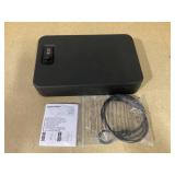 Amazon Basics Portable Security Case Lock Box Safe, Small Lock Box with Code, for College Dorm Room, Home, Combination Lock