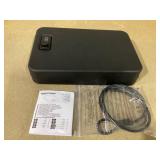 Amazon Basics Portable Security Case Lock Box Safe, Small Lock Box with Code, for College Dorm Room, Home, Combination Lock