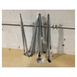 VEVOR Hairpin Table Legs , Set of 4 Desk Legs 900lbs Load Capacity, Hairpin Desk Legs 3 Rods for Desk Chairs Bench Dining End Table, Solid Carbon Steel Heavy Duty Furniture Legs Black