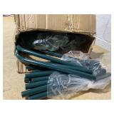 Outsunny 56" x 29" x 77" Walk-in Greenhouse, Garden Hot House with 3 Tier Shleves, Roll-Up Door and PE Cover, Green