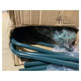 Outsunny 56" x 29" x 77" Walk-in Greenhouse, Garden Hot House with 3 Tier Shleves, Roll-Up Door and PE Cover, Green