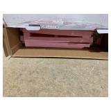 Qaba Kids Play Kitchen with Lights, Sounds, 33 Accessories & Storage for Toddler 3-6 Years