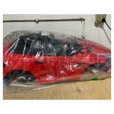 Aosom Mercedes SLC 300 Licensed Kids Electric Car with Remote Control, 12V Battery Powered Kids Ride on Car with Music, Lights, Suspension for 3-6 Years Old, Red