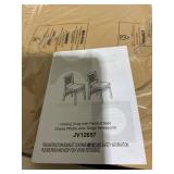Costway Dining Chair Set of 2 Folding Chairs with Padded Seat and Rubber Wood Frame