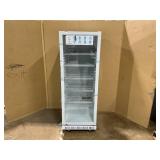 Velieta Commercial Beverage Refrigerator, 24.5 Inch 15 Cu. Ft. Drink Fridge, Display Refrigerator with Glass Door, Commercial Display Fridge with 5 Adjustable Shelves, for Shops, Restaurants, Bars (Mi