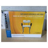 Medline Knockdown Shower Chair with Arms 350lbs White 1Ct