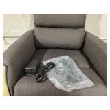 HOMCOM Power Lift Assist Recliner Chair for Elderly with Remote Control, Linen Fabric Upholstery, Brown