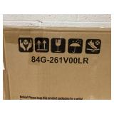 Outsunny Outdoor Bar Table, Bar Height Patio Bar Table w/ Built-In Bottle Opener, Plastic Top with Wood Grain, 47.25" x 15" x 39" (Missing Hardware)