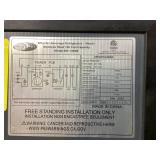 Whynter Beverage Refrigerator with Double-Layer Glass Door, 127-Can 3.1 Cu Ft Freestanding Drink Mini Fridge, BR-130SB, Stainless Steel (Missing Electric Cord. Minor Transit Damage)