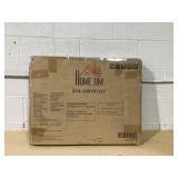 kleankin Bathroom Floor Organizer Free Standing Space Saving Narrow Storage Cabinet Bath Toilet Paper Holder with Drawers Gray