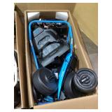 LOT OF 4 RIDINGTON 24V Kids Electric Go-Kart with DRIFT Function & Ride on Kart and 360 Degree Rotating Wheels (BLUE AND WHITE)