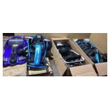 LOT OF 4 RIDINGTON 24V Kids Electric Go-Kart with DRIFT Function & Ride on Kart and 360 Degree Rotating Wheels (BLUE AND WHITE)