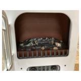 HOMCOM Electric Fireplace Heater, Fireplace Stove with Realistic LED Flames and Logs, and Overheating Protection, 750W/1500W (Missing Legs)