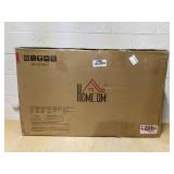 HOMCOM Modern Fireplace Mantel, Freestanding Fireplace Surround for Electric Fireplaces, 43.3" W x 39.8" H, White