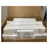 HOMCOM Modern Fireplace Mantel, Freestanding Fireplace Surround for Electric Fireplaces, 43.3" W x 39.8" H, White